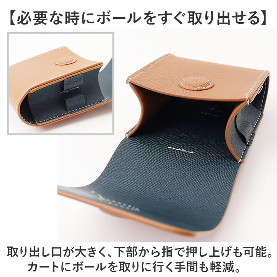 ゴルフ ボールケース 通販 おしゃれ かわいい メンズ レディース ゴルフボールケース 4個 ボールポーチ ベルト ポーチ ゴルフボール ゴルフ用品 ティーケース ボールホルダー ティーホルダー 入れ物 収納 シンプル コンパクト 小物入れ 軽量 軽い スポーツ ブラウン ・