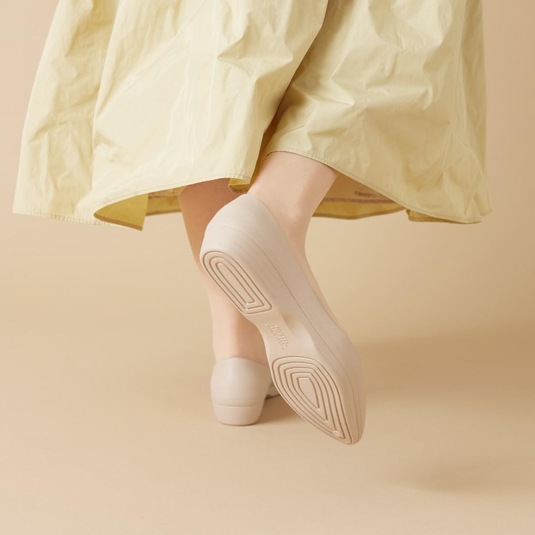 リカバリーサンダル パンプス 通販 フラットパンプス レインパンプス リカバリー PROFEEL プロフィール リカバリーパンプス PRF-001 軽量 軽い 耐水 洗える 履きやすい 歩きやすい 疲れにくい レディースシューズ レディース靴 ブラック S(22.5-23cm)