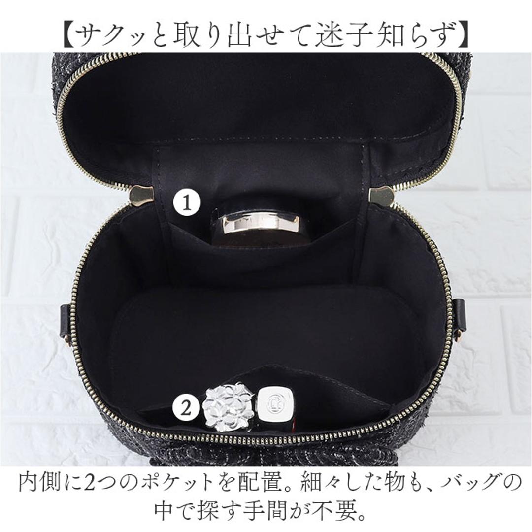 バニティバッグ ショルダー 通販 ショルダーバッグ バニティポーチ ハンドバッグ 斜めがけバッグ 肩掛け レディース おしゃれ かわいい 333137 ガーリー 大人かわいい リボン 女性 女子 通勤 通学 高校生 中学生 オシャレ 可愛い レディースバッグ BLACK ・