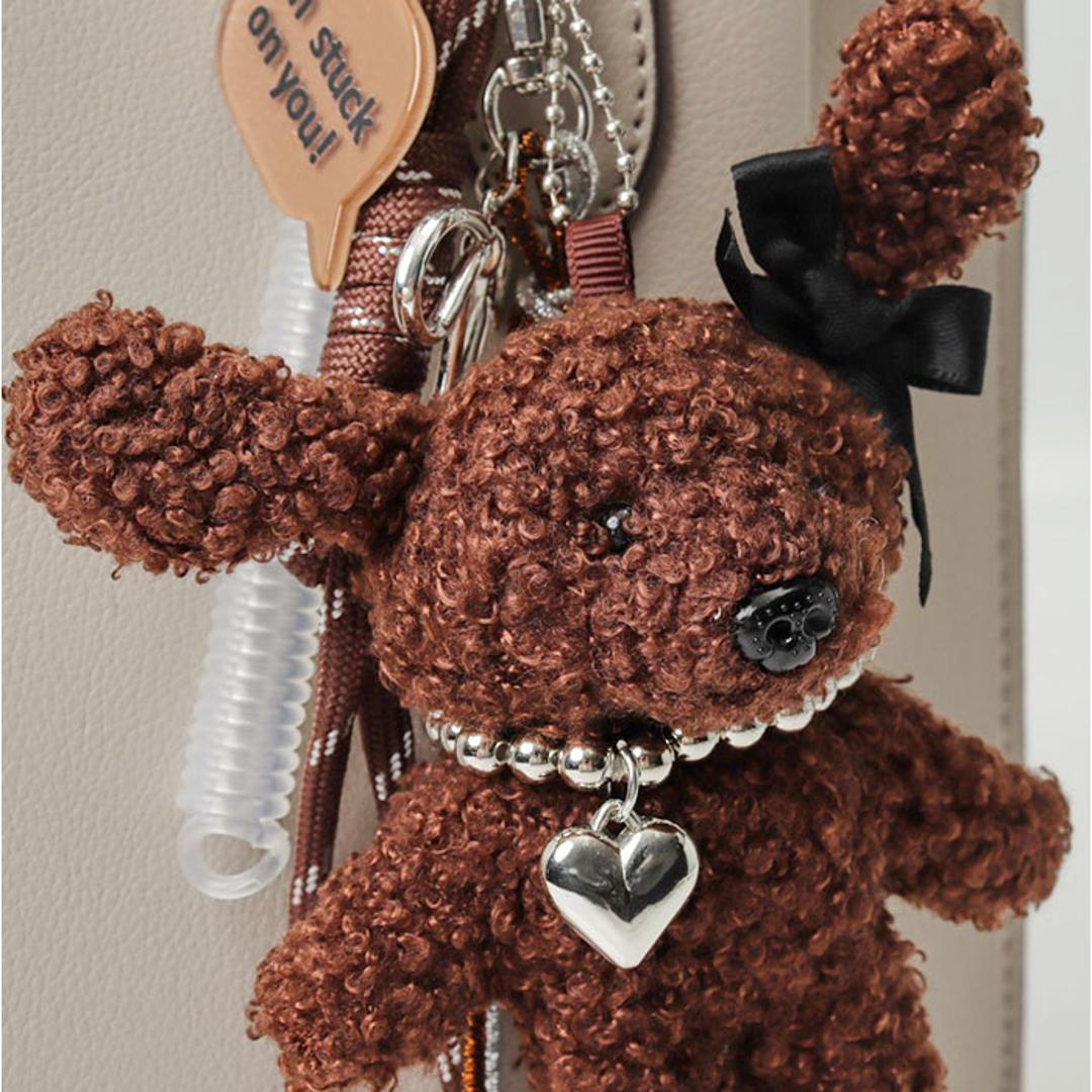 ぬいぐるみチャーム 通販 ドッグチャーム ぬいぐるみ キーホルダー 動物 バッグチャーム バッグアクセサリー バッグ に つける アクセサリー チャーム ハート カラビナ マスコット アニマル 女の子 子供 高校生 レディース おしゃれ かわいい 可愛い スマホ ブラック ・