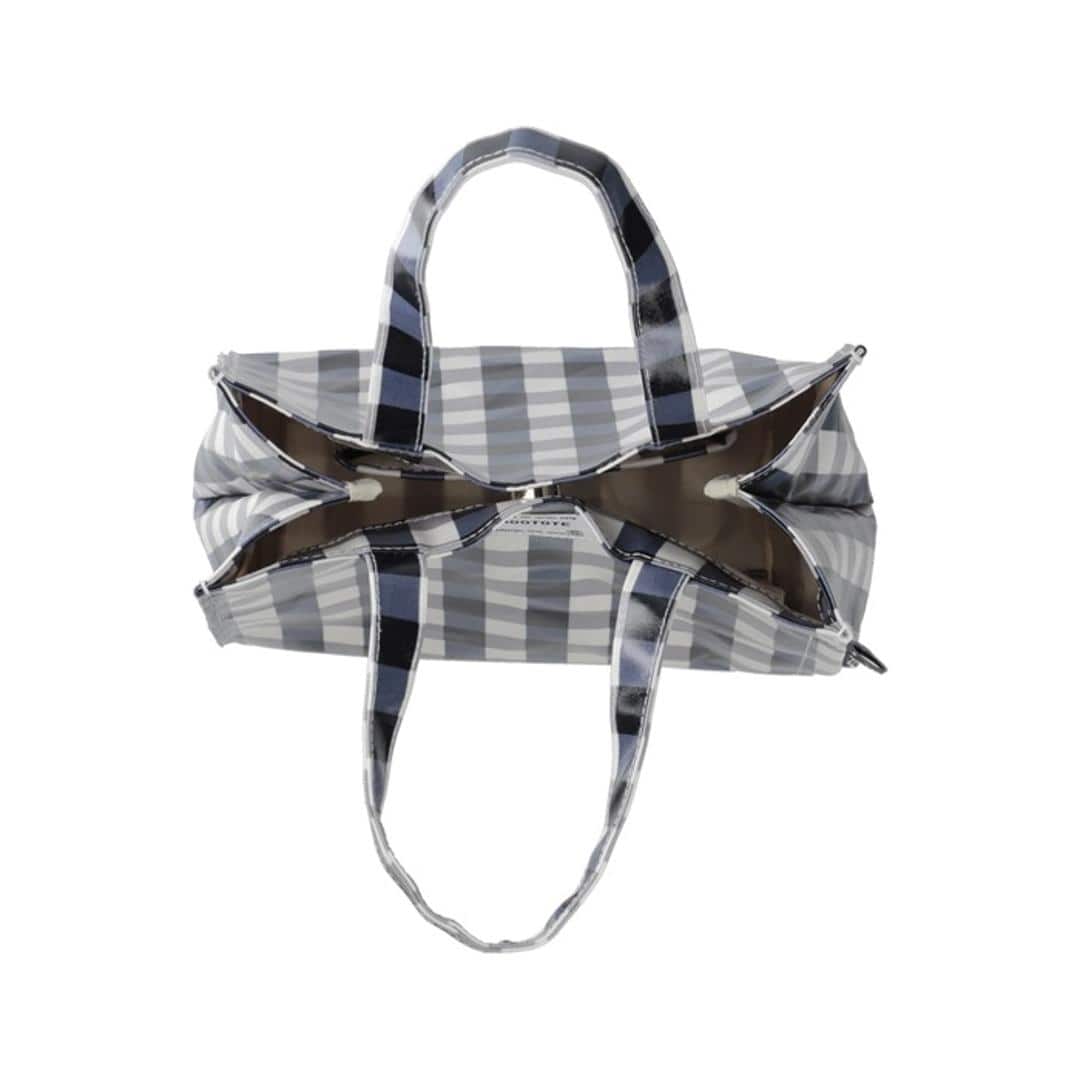 ルートート トートバッグ ラミネート ROOTOTE 1029 通販 トートバック トート バッグ 小さめ レディース 通学 通勤 ランチバッグ ランチトート 手提げバッグ 手提げかばん かわいい おしゃれ チェック ギンガムチェック SQUARE スクエア C_GREEN ・