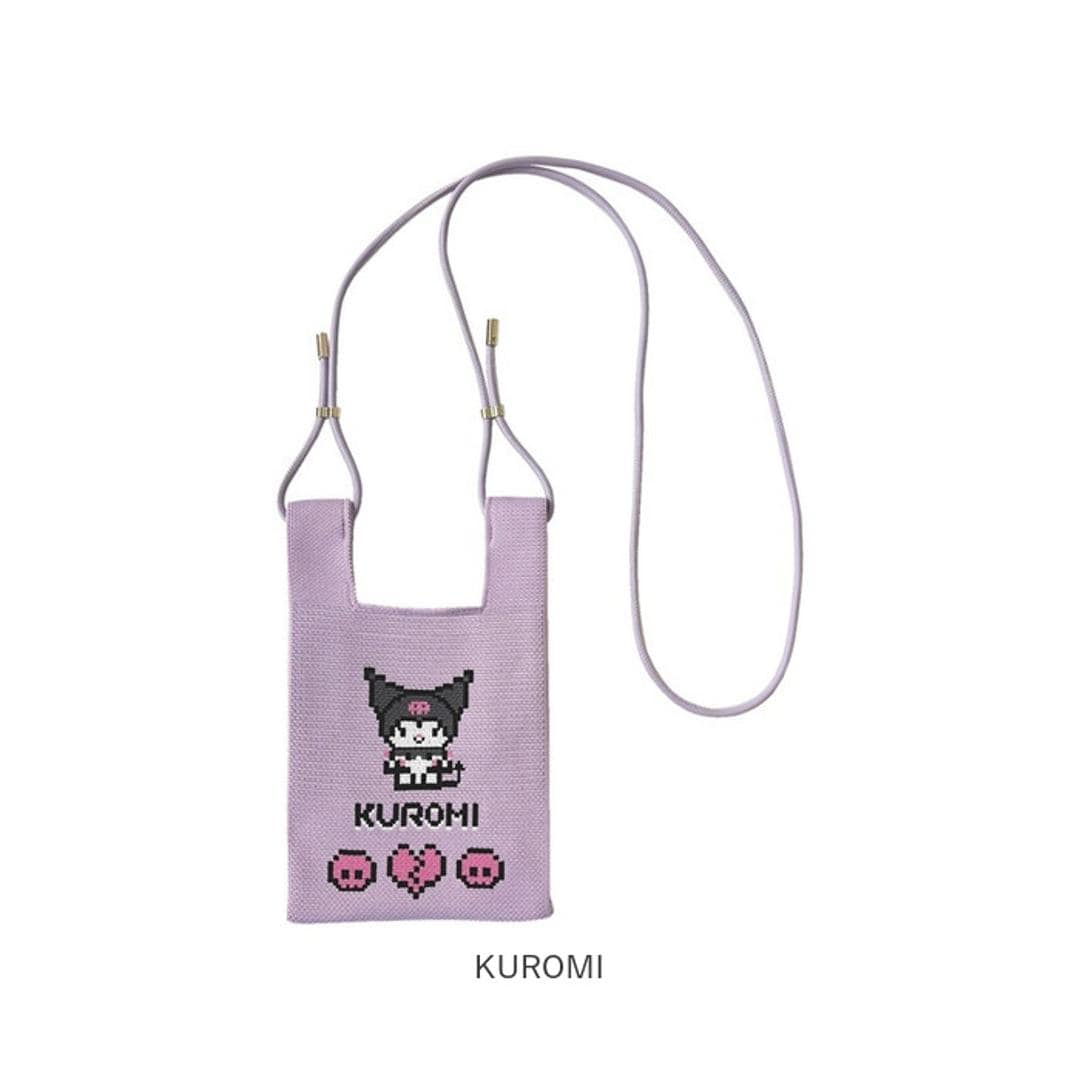 ルートート ミニ ショルダー 通販 ショルダーバッグ IP.BRニット.サンリオキャラクターズ-B キャラクター ミニショルダーバッグ 斜め掛け 肩掛け かわいい 可愛い おしゃれ お出かけ 小さめ お散歩 女性 バッグ プレゼント ギフト ROOTOTE houndstooth ・