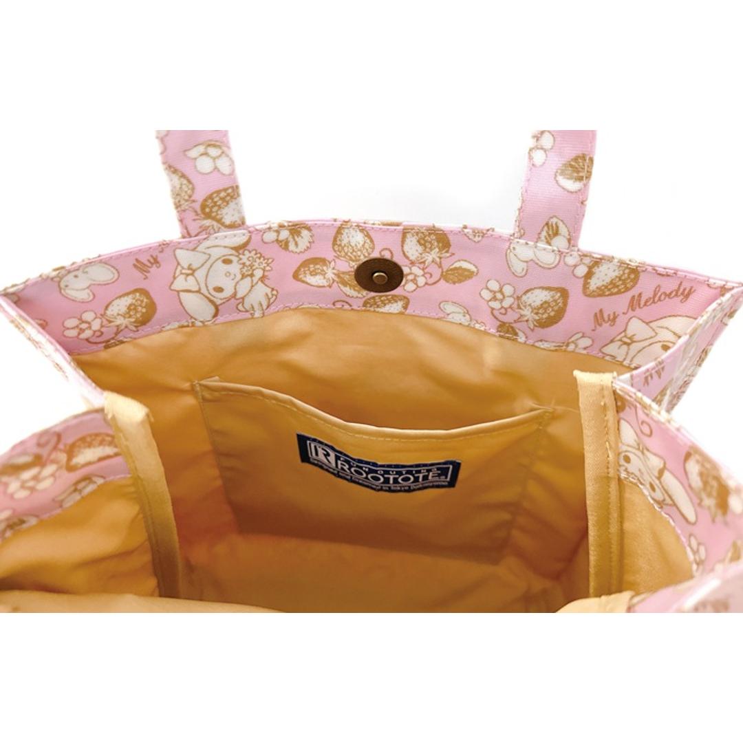 ルートート サンリオ ROOTOTE 8492 通販 トートバッグ トートバック ランチバッグ ランチトート 手提げバッグ 手提げ袋 布 小さめ レディース キャラクター ラミネート SQUARE スクエア 大人 かわいい おしゃれ 可愛い レディースバッグ HelloKitty ・