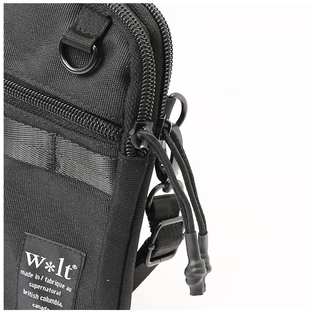 ウォルト ミニショルダーバッグ ナイロン 通販 ミニショルダーバック スマホショルダー メンズ レディース スマホポシェット スマホポーチ ショルダーバッグ ショルダーバック 携帯ショルダー シザーバッグ 斜めがけ ミニバッグ 縦型 ポーチ おしゃれ ブラック ・