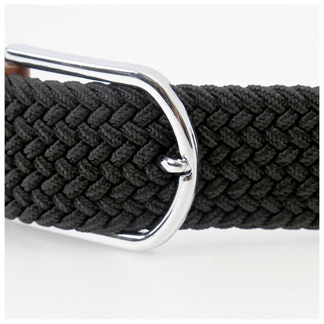 ベルト メンズ カジュアル 通販 布ベルト メッシュベルト 編み込み シンプル おしゃれ フリーサイズ 男の子 高校生 紳士 中学生 ゴム レディース 父の日 プレゼント ギフト ダークブラウン ・