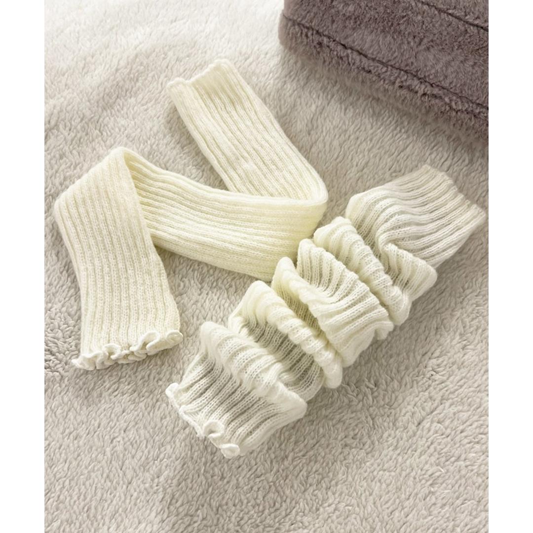 レッグウォーマー 45cm 通販 ニットレッグウォーマー レッグ ウォーマー レッグウオーマー レッグウェア 足首ウォーマー ニット diamond hearts ダイヤモンドハーツ レディース 靴下 ソックス ルーズソックス 防寒 秋冬 冷え対策 ブラック ・