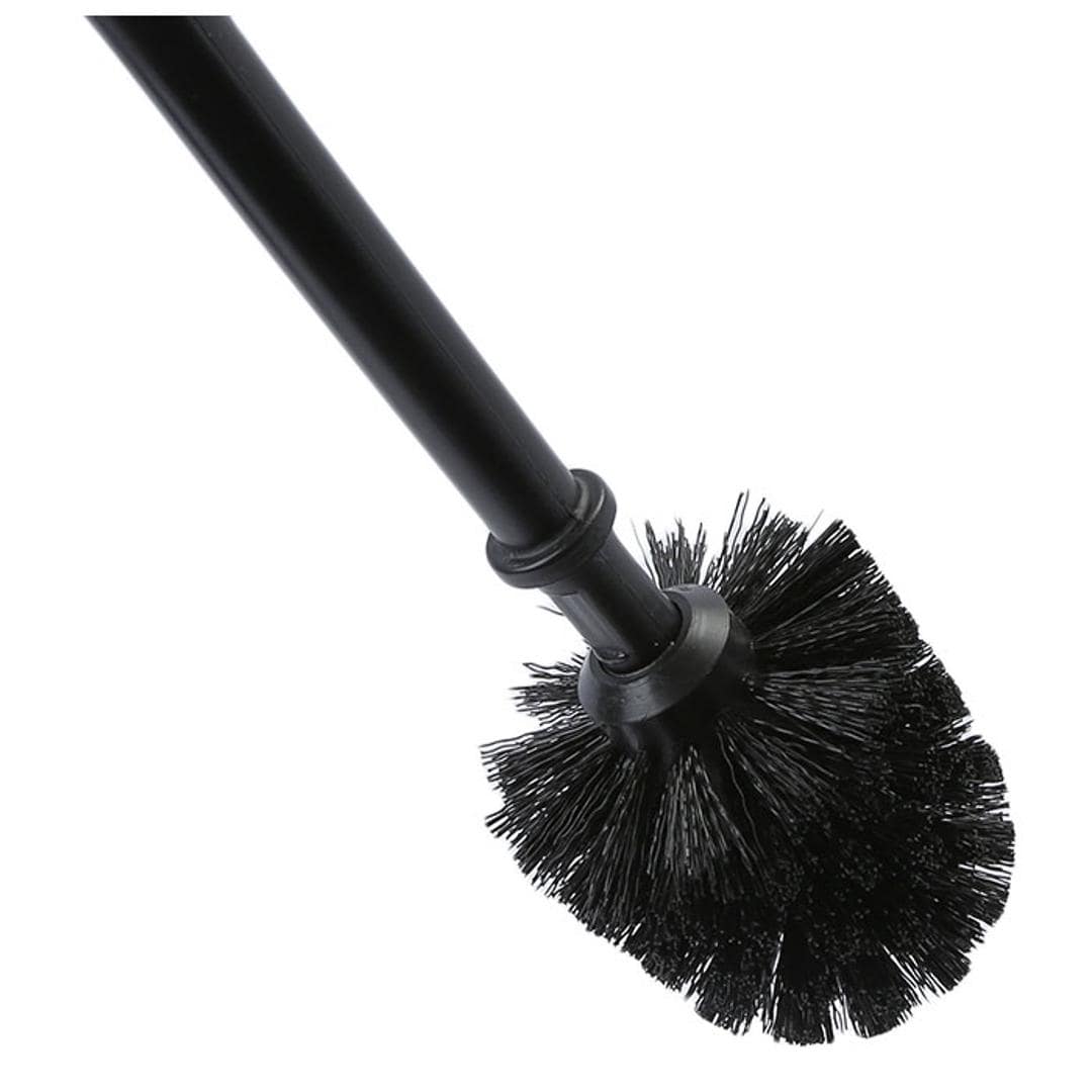 トイレブラシ かわいい 通販 おしゃれ コンパクト ポット セット 収納 トイレ掃除 ブラシ 猫グッズ 雑貨 ネコ ねこ ケースセット 掃除用品 猫雑貨 黒猫 ねこのしっぽの物語 ME3713.クロ ・