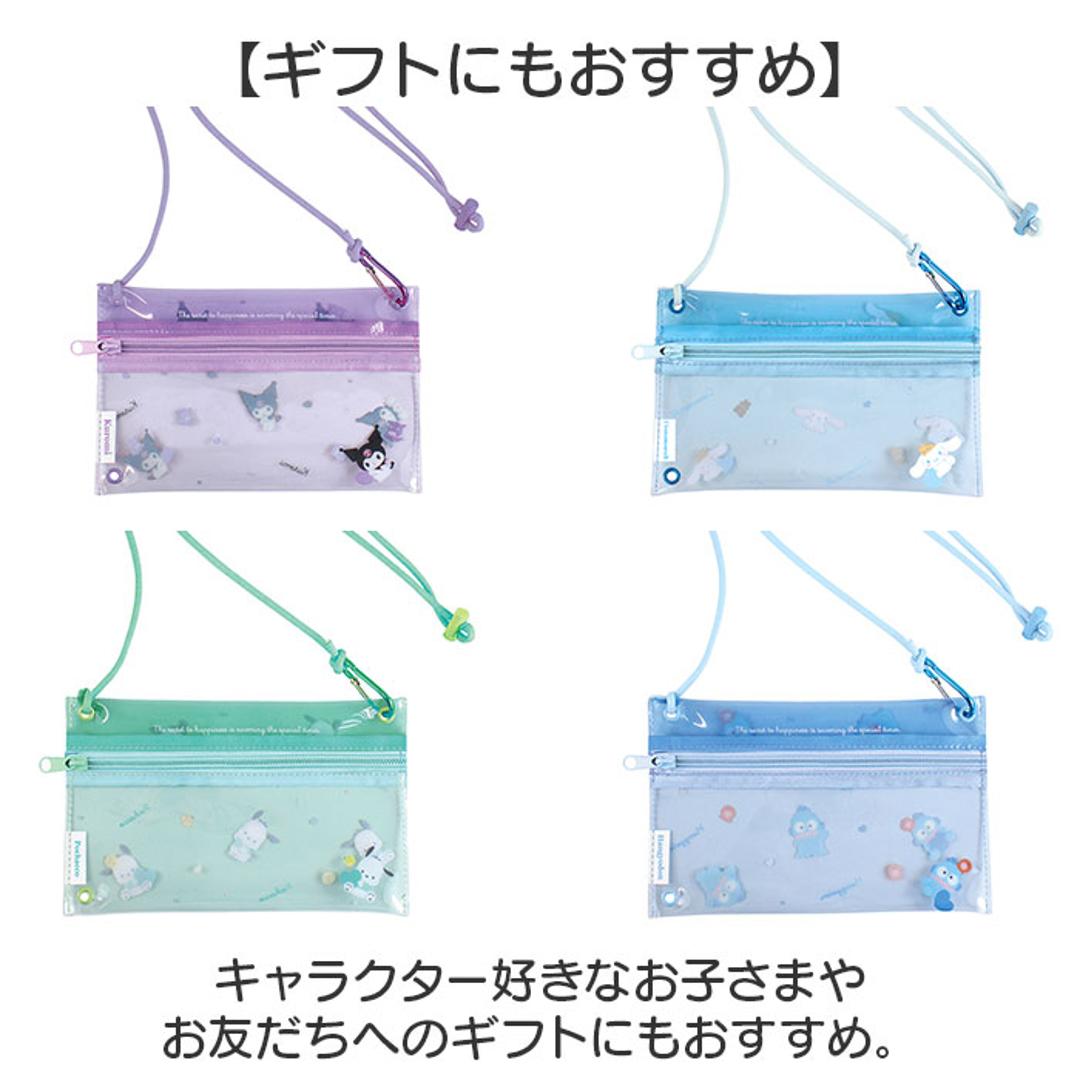 ポーチ キャラクター 通販 小物入れ クリアポーチ ショルダー付き キャラクターグッズ メイクポーチ コスメポーチ 化粧ポーチ マルチポーチ 透明 透けてる 小物収納 小物整理 リップクリーム かわいい 可愛い 小学生 中学生 大人 学生 子供 子ども こども クロミ ・