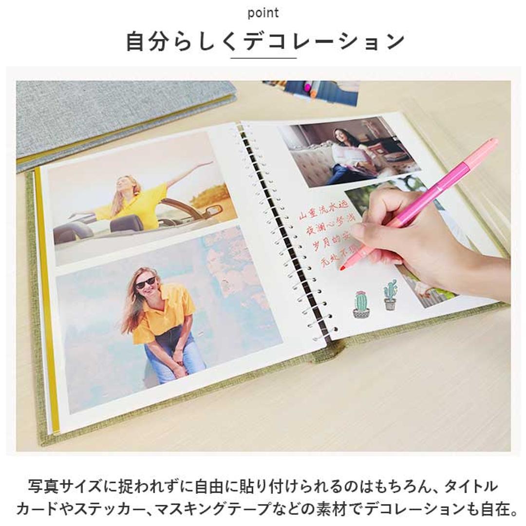 アルバム 貼るタイプ 大容量 通販 フォトアルバム 写真 フォト L判 手作り 写真整理 収納 整理 DIY カバー キャンバス 子ども 赤ちゃん かわいい 記念日 誕生日 レッド ・