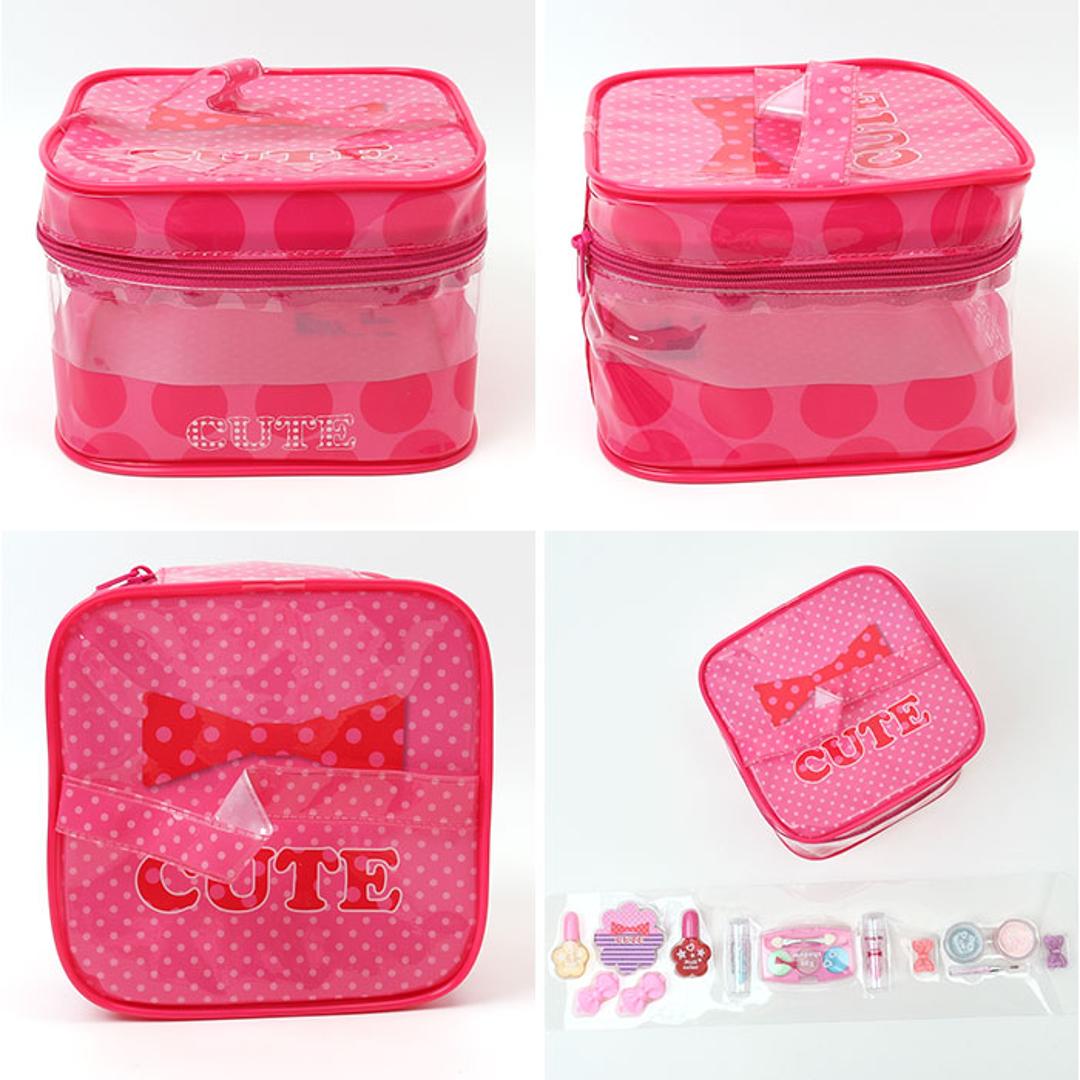 レイス バニティメイクバック 通販 キッズコスメ メイクボックス メイクバッグ バッグ バック ポーチ ケース ボックス 子供用化粧品 可愛い コスメ メイク 子供用 子ども用 こども 子供 子ども RACE キッズ 贈り物 ギフト ハート120720 ・