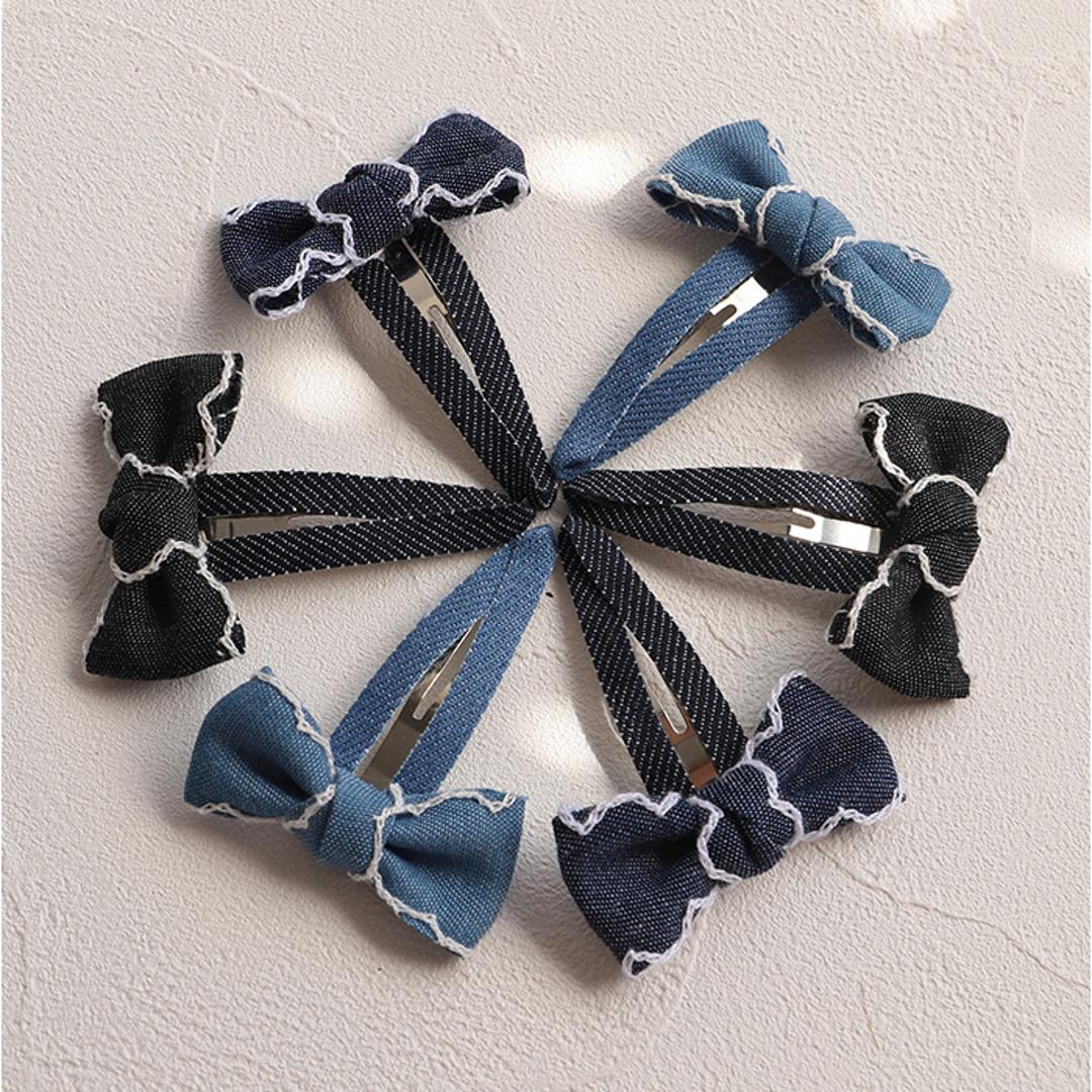 RORA ヘアクリップ 通販 ローラ ジャスミン パッチンピン パッチンどめ パッチン留め ヘアアクセサリー 髪飾り キッズ 子供 子ども こども リボン カジュアル かわいい おしゃれ 女の子 女子 入園式 卒園式 入学式 卒業式 キッズファッション ブルー ・