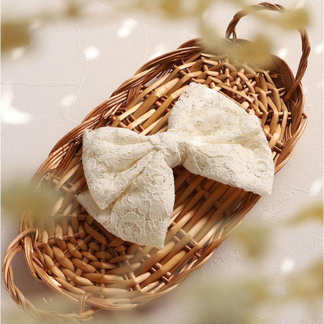 RORA ヘアクリップ 通販 ローラ エリザ バレッタ ヘアアクセサリー 髪飾り キッズ 子供 子ども こども リボン レース 大きめ しっかり かわいい おしゃれ 女の子 女子 入園式 卒園式 入学式 卒業式 フォーマル 発表会 結婚式 キッズファッション キナリ ・