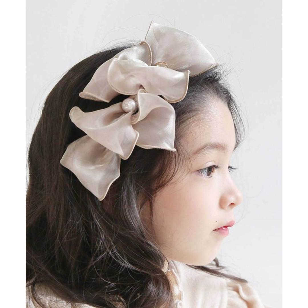 カチューシャ キッズ リボン 大きめ 通販 ヘッドドレス 髪飾り 女の子 子供 子ども こども セレモニー 入学式 結婚式 卒園式 卒業式 ピアノ発表会 フォーマル かわいい おしゃれ ヘアアレンジ ヘアーアクセサリー ヘアアクセサリー キッズファッション ブラック フリー