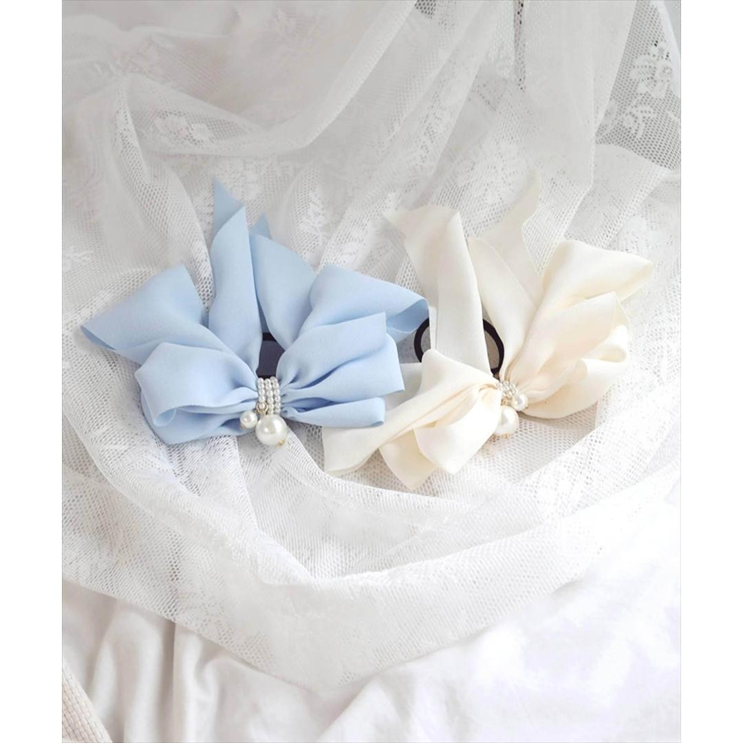 リボン 大きめ ヘアゴム キッズ 通販 ヘア ゴム 髪飾り 子供 子ども 子供用 女の子 卒園式 入学式 卒業式 結婚式 おしゃれ かわいい ピアノ発表会 パール キラキラ フォーマル ヘアアレンジ ヘアーアクセサリー ヘアアクセサリー キッズファッション クリーム フリー