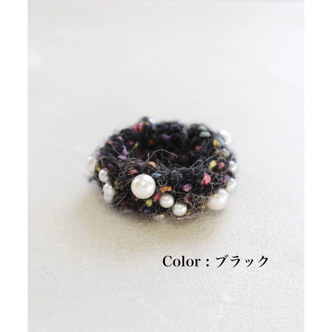 パール ヘアゴム キッズ 通販 シュシュ 髪飾り 子供 子ども こども 女の子 卒園式 入園式 入学式 卒業式 フォーマル 結婚式 ピアノ発表会 かわいい おしゃれ 普段使い シンプル ニット 可愛い ヘアアレンジ ヘアアクセサリー キッズファッション ブラック フリー