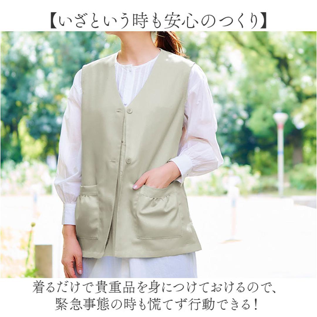 手ぶら ベスト レディース 通販 手ぶらベスト トップス 羽織り羽織 多機能ポケット 8ポケット BENNRI おしゃれ オシャレ 防犯対策 コートイン 旅行 レジャー お散歩 買い物 お出掛け おでかけ アウトドア コジット プレゼント ギフト ブラック S~Mサイズ