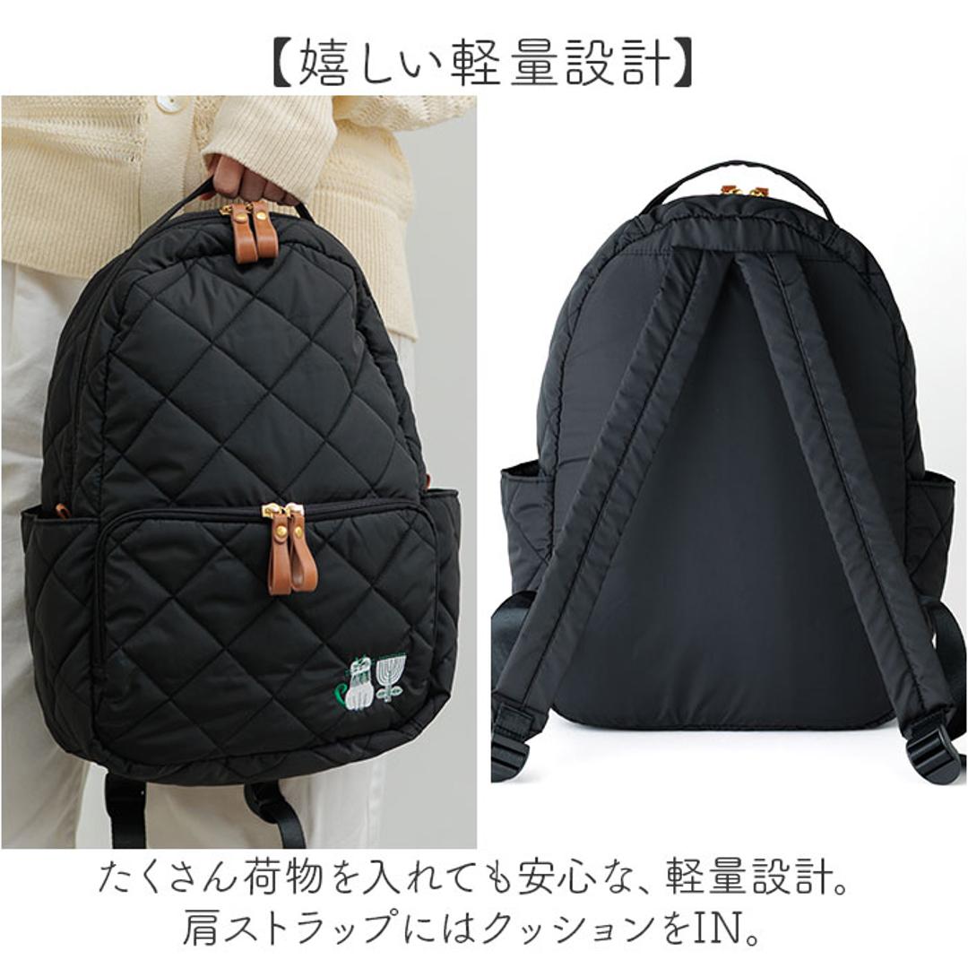 fikalycka リュック フィーカリュッカ 通販 リュックサック ミニリュック キルティングリュック バックパック デイパック レディース 小さめ おしゃれ かわいい ナイロン 通勤 旅行 猫グッズ ネコ ねこ fika lycka レディースバッグ カーキ ・