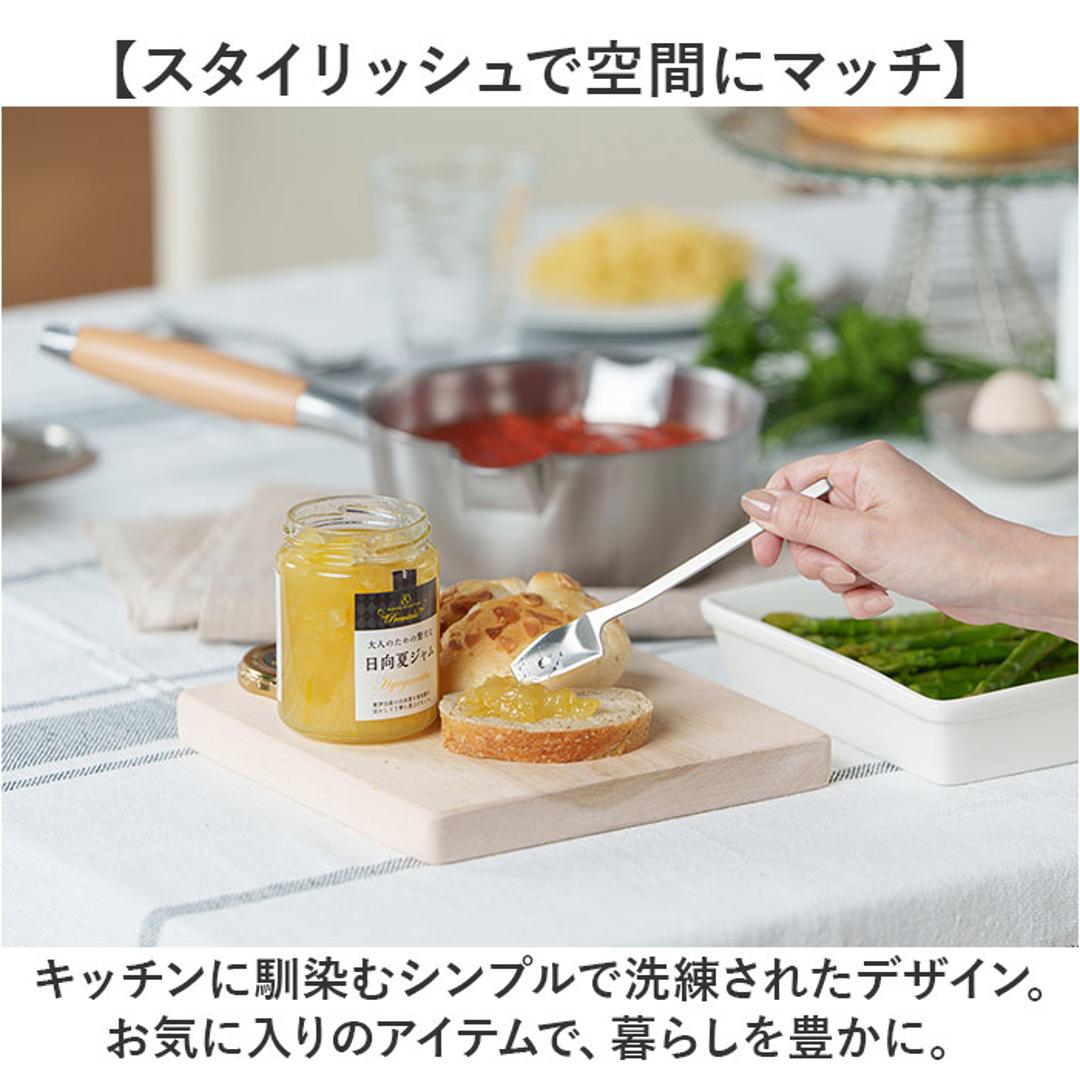 ジャムスプーン 通販 日本製 スプーン ステンレス 15.4×2.3cm へら ヘラ 調理ツール スパチュラ おしゃれ オシャレ シンプル ジャム はちみつ ハチミツ ジャム用スプーン キッチンツール 調理器具 キッチン ギフト お祝い ヨシカワ シルバー ・