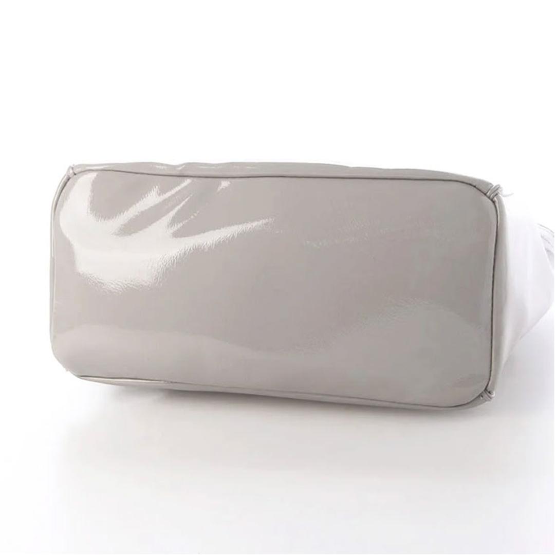 カシュカシュ cachecache バッグ 01-00-76454 通販 トートバッグ ソフトエナメルスクエア手提げトートS 手提げ レディース ミニトート 合皮 トートバック 合成皮革 きれいめ おしゃれ かわいい 可愛い バック アンビリオン アイボリー ・