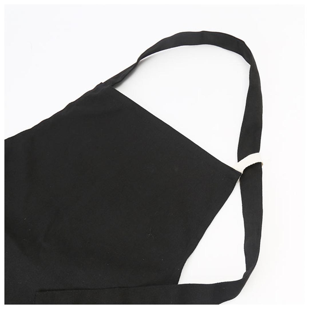 エプロン ロング丈 おしゃれ 通販 おしゃれ チェスト キャンバス カフェエプロン ワークエプロン シンプル 無地 レディース メンズ ユニセックス 母の日 プレゼント ギフト ガーデニング アウトドア ブラック ・