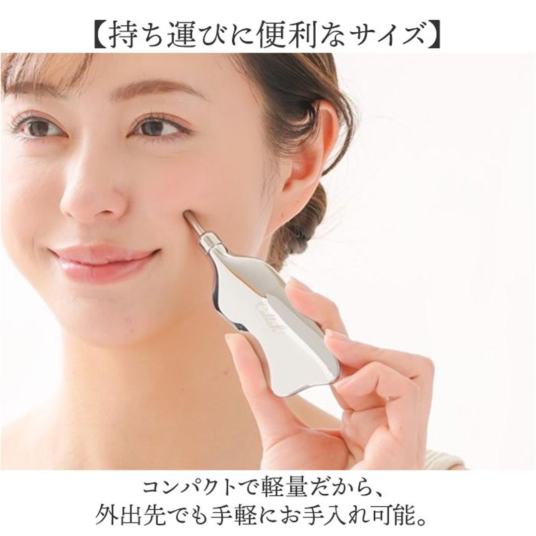 Cellsh かっさスティック 通販 かっさ カッサ スティック フェイスポインター 顔 ポスポス かっさプレート かっさ棒 ポスポス棒 ポスポス美顔器 セルシュ スパチュラ ツボ押し 小顔 フェイスケア 美顔器 美容 ギフト シルバー ・