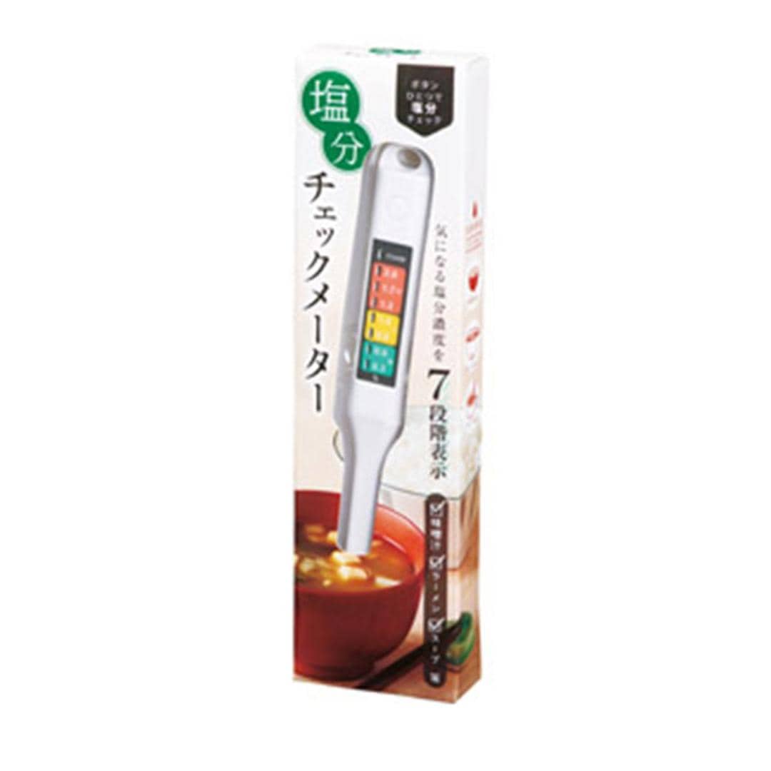 塩分濃度計 通販 簡単測定 塩分チェックメーカー 塩分計 健康管理 ヘルスチェック 塩分量チェック 飲食店 調理器具 キッチン用品 台所用品 敬老の日 ギフト キッチンツール 母の日 父の日 祖父 祖母 ホワイト ・
