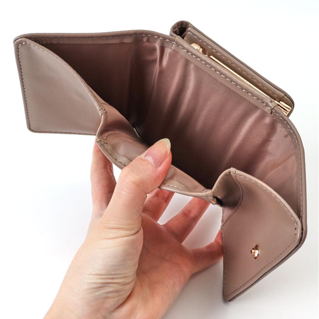 がま口財布 通販 JOUET ジョエット 財布 さいふ 合成皮革 ミニ財布 小銭入れ カード入れ コンパクト 小さい財布 ミニウォレット 女性 レディース おしゃれ かわいい シンプル お札入れ 折りたたみ財布 ギフト 贈り物 リボンブラック ・