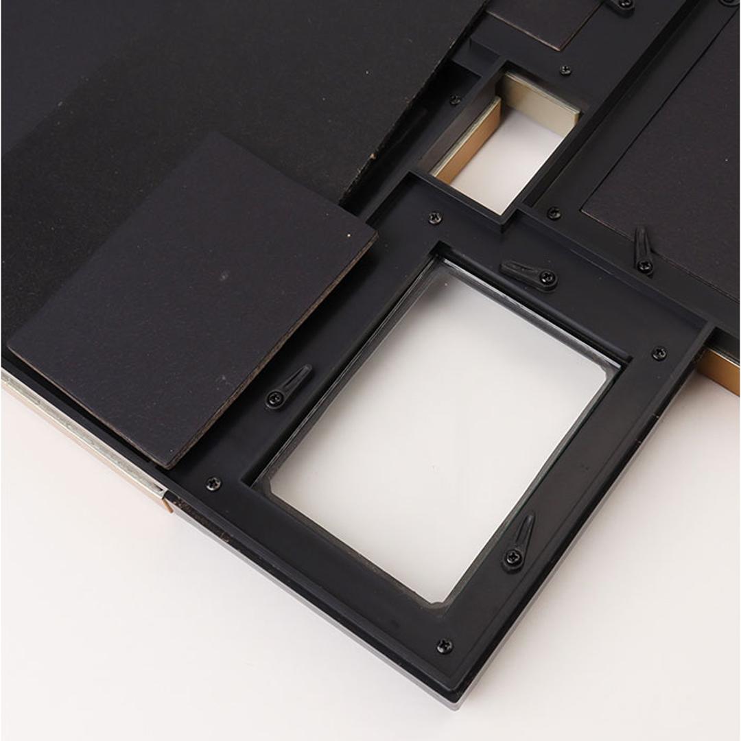 フォトフレーム 壁掛け おしゃれ 通販 デコレーション 6 ウォール&スタンド フォトスタンド 写真立て フォト フレーム 写真 スタンド 6枚 6面 アンティーク調 卓上 立て掛け L判ハーフ ポストカード キャビネ 壁飾り 記念写真 アート インテリア バニラミックス ・