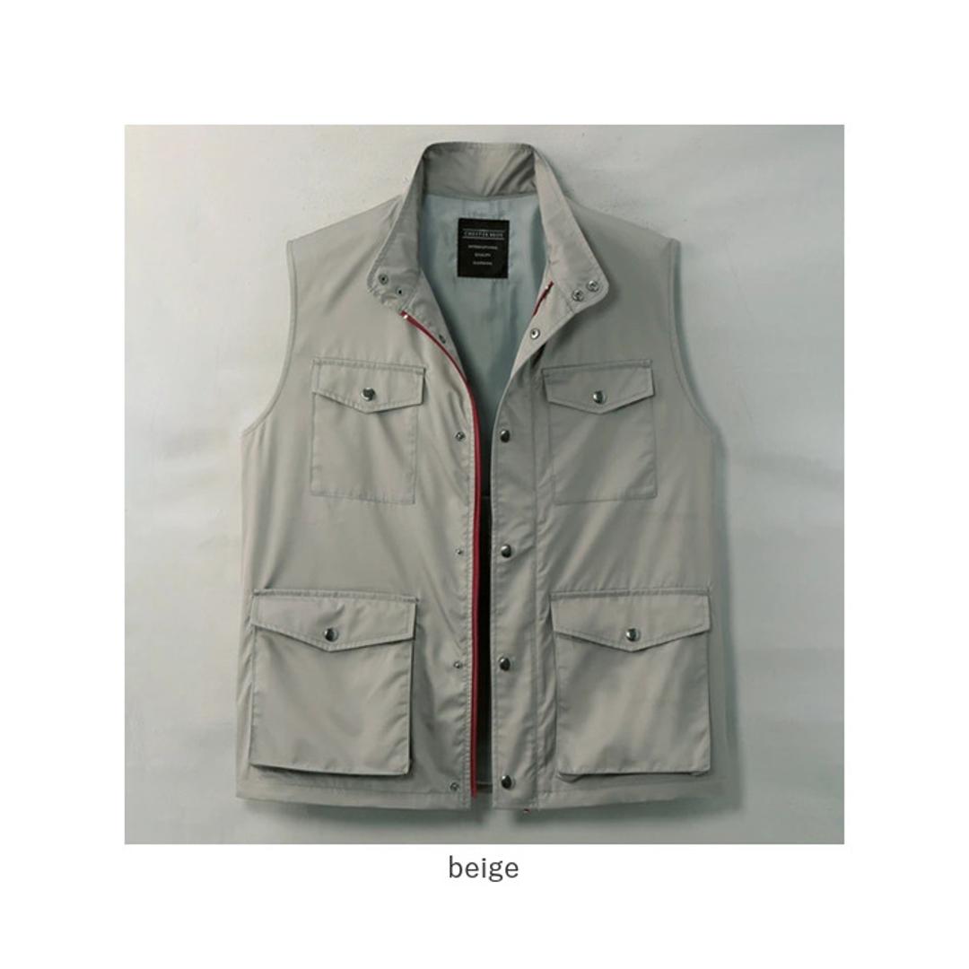 ポケット たくさん ベスト メンズ 通販 10ポケット 多機能アクティブベスト チョッキ 撥水 カジュアル アウター アウトドア ポケットが多い 男性 大人 紳士 前開き アクティブベスト トップス アクティブウェア メンズファッション navy Sサイズ