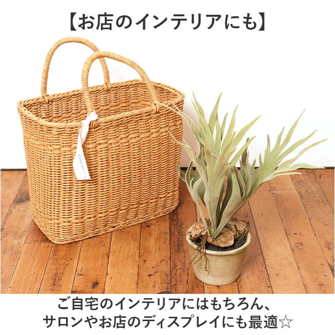 観葉植物 フェイク 大型 通販 フェイクグリーン スタッグホーン アーティフィシャルグリーン コウモリラン インテリアグリーン 人工観葉植物 大きめ 鉢植え ポット リビング ディスプレイ おしゃれ GLA-1364 スタッキングホーンポット ポピー YDM グリーン ・