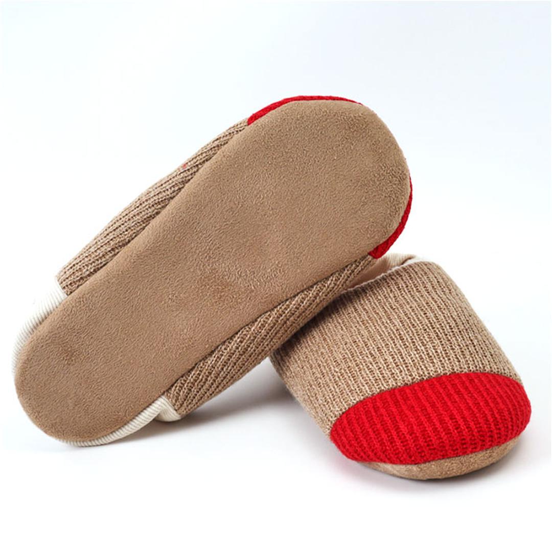 ルームシューズ レディース かわいい 通販 glede グレーデ スリッパ ニットルームシューズ 現代百貨 A711 フリーサイズ 約23.0-24.5cm 室内履き おしゃれ あったか 暖かい 冬 防寒 大人 女性 部屋履き 防寒対策 可愛い インテリア BEIGE ・