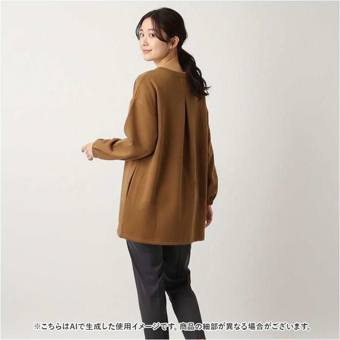 割烹着 おしゃれ あったか 通販 かっぽう着 スモック エプロン 長袖 前開き 前ボタン 保育士 レディース 大人 ポケット あたたかい 暖かい 袖リブ付き あったかい 防寒 袖付き 袖あり 厚手 裏起毛 GAP9266 テキスタイル キッチンファブリック チャコール ・