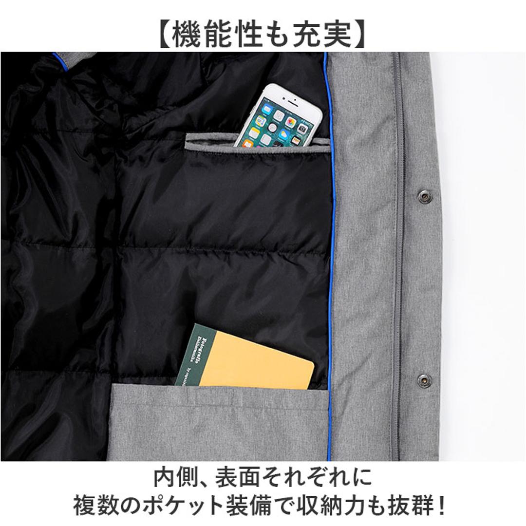ダウンコート メンズ ロング 通販 ロングダウンコート ダウンジャケット ダウン コート フード付き ポケット あったか 暖か UNITED ユナイテッド 紳士 男性 アウター シンプル 無地 メンズジャケット プレゼント 贈り物 ギフト シニア 冬用 冬 02チャコール Mサイズ
