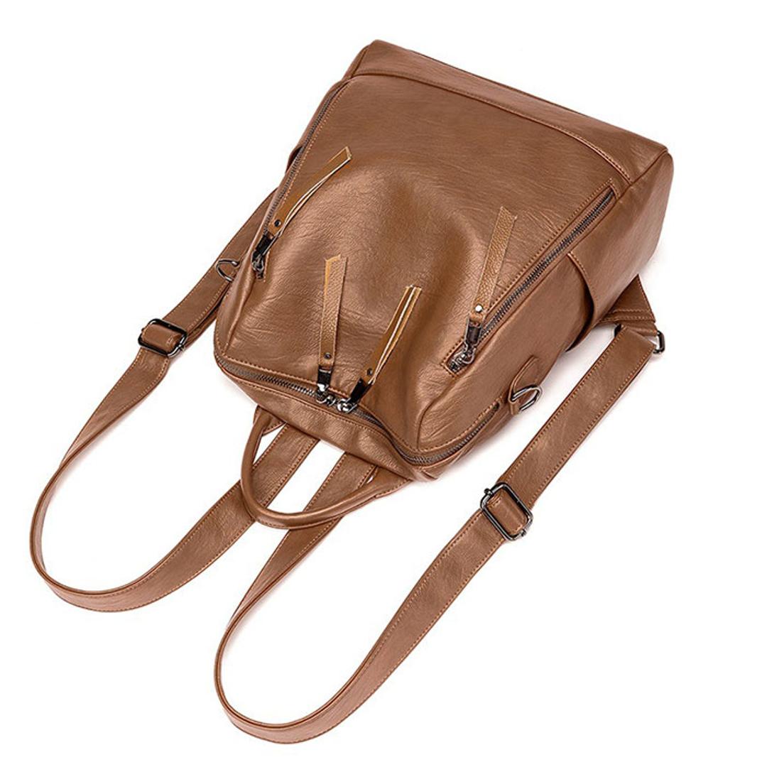 バックパック レディース 通販 2way ショルダー ショルダーバッグ リュックサック デイパック ファッションバッグ バッグバケット カバン バッグ 鞄 かばん スクールバッグ リュック ソフトレザー クロスボーダー カジュアル 鞄 かばん 収納 おしゃれ 通勤 通学 ブラック ・