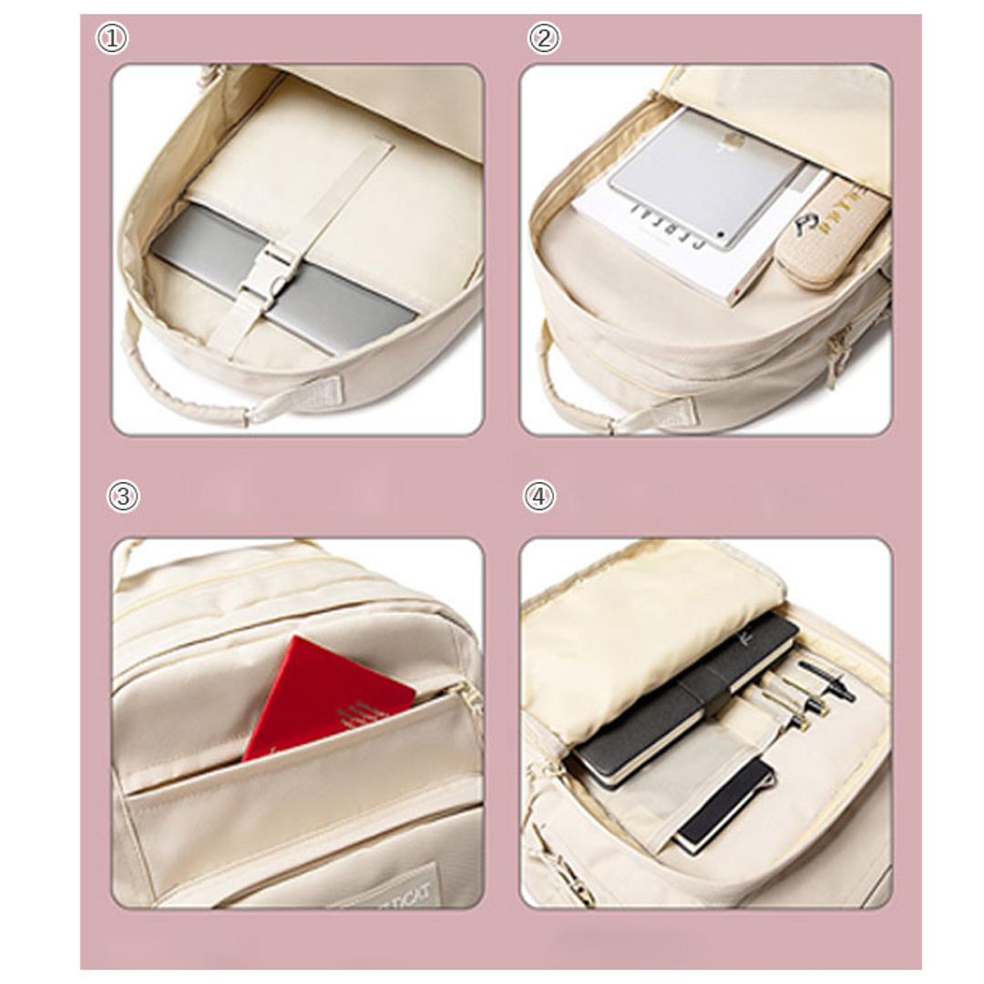 リュックサック レディース 大人 通販 パソコンバッグ 軽量 A4 大容量 撥水 リュック ポケット カバン 無地 バッグ 中学生 高校生 通学 通勤 旅行 ブラック 【即日発送】スモール