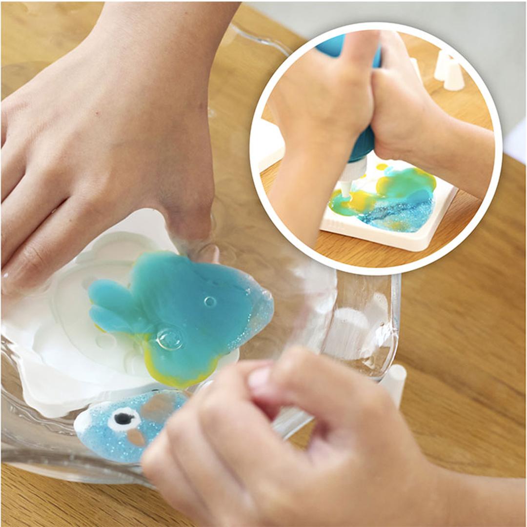 ぷにょぷにょアクアリウム 海のなかまたち KJT120421 通販 おもちゃ オモチャ 玩具 知育玩具 工作 知育 化学反応 化学 液体 固まる 自由研究 海の仲間 おうち時間 作り方簡単 キッズ 男の子 女の子 子ども こども 子供 ギフト 海のなかまたち ・