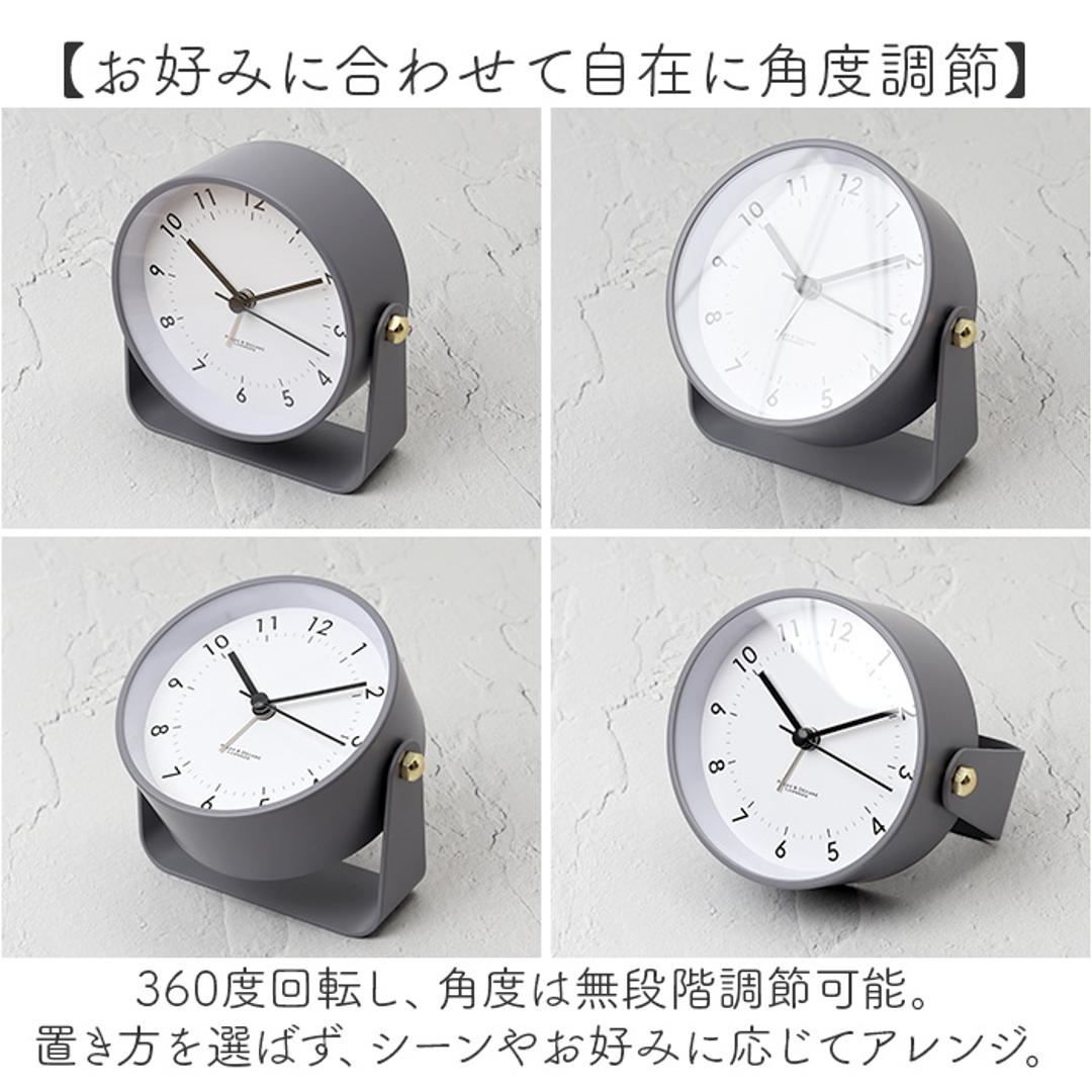 目覚まし時計 アナログ かわいい 通販 アラームクロック 置き時計 置時計 アラーム 時計 おしゃれ くすみカラー シンプル 静音 静か リビング 寝室 子供 小さい コンパクト ギフト 贈り物 Lipad リパド LPD-10 インテリア時計 インテリア GR/グリーン ・