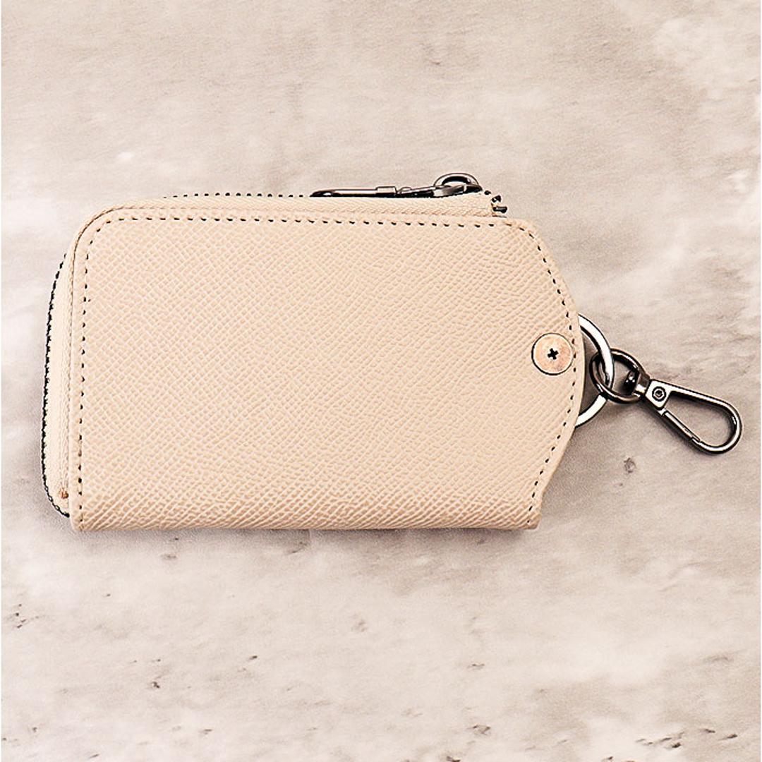 L.R.M キーケース CMK-1137 通販 小銭入れ キーカバー キーホルダー 小物入れ ポーチ コインケース ミニポーチ ミニ財布 メンズ レディース おしゃれ かわいい カラビナ付きポーチ コンパクト カラビナ付きミニポーチ MUUMARJU 小物 ブラック ・