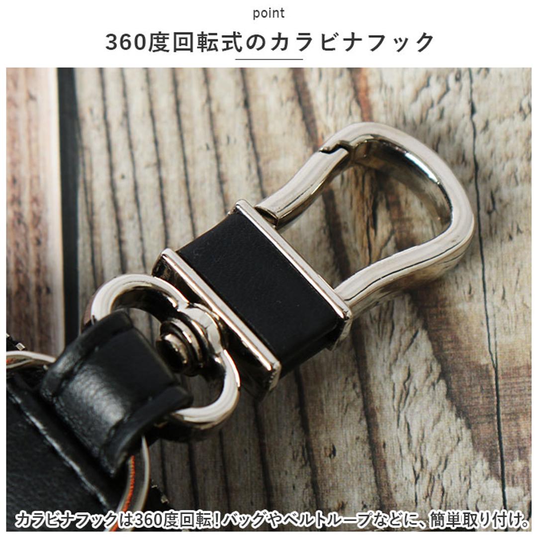 LIZDAYS リズデイズ スマートキーケース 通販 lz68301 エンジンスターター クリア窓付き 鍵入れ キーケース レザー 革 多機能 キーリング 車 コンパクト まとめて収納 ラウンドファスナー シンプル レディース おしゃれ ギフト ブラック ・