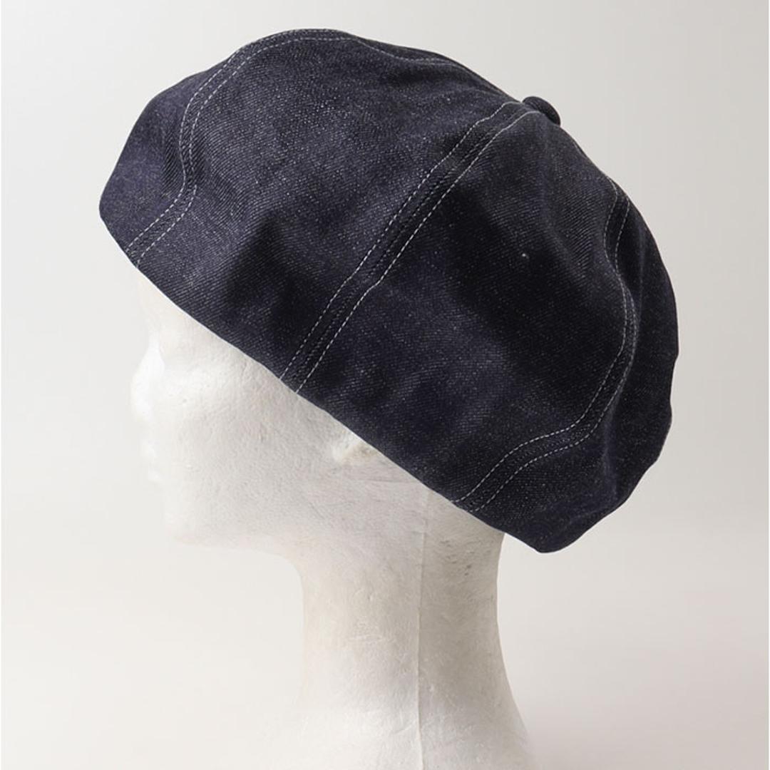 ベレー帽 メンズ 通販 日本製 帽子 ベレー 立体ベレー ボリュームパネルベレー帽 デニム 岡山デニム 岡山産 ミスターカバー mr.cover 8パネル 12オンス 12onz ボリューム リジットデニム カジュアル おしゃれ ブラック ・