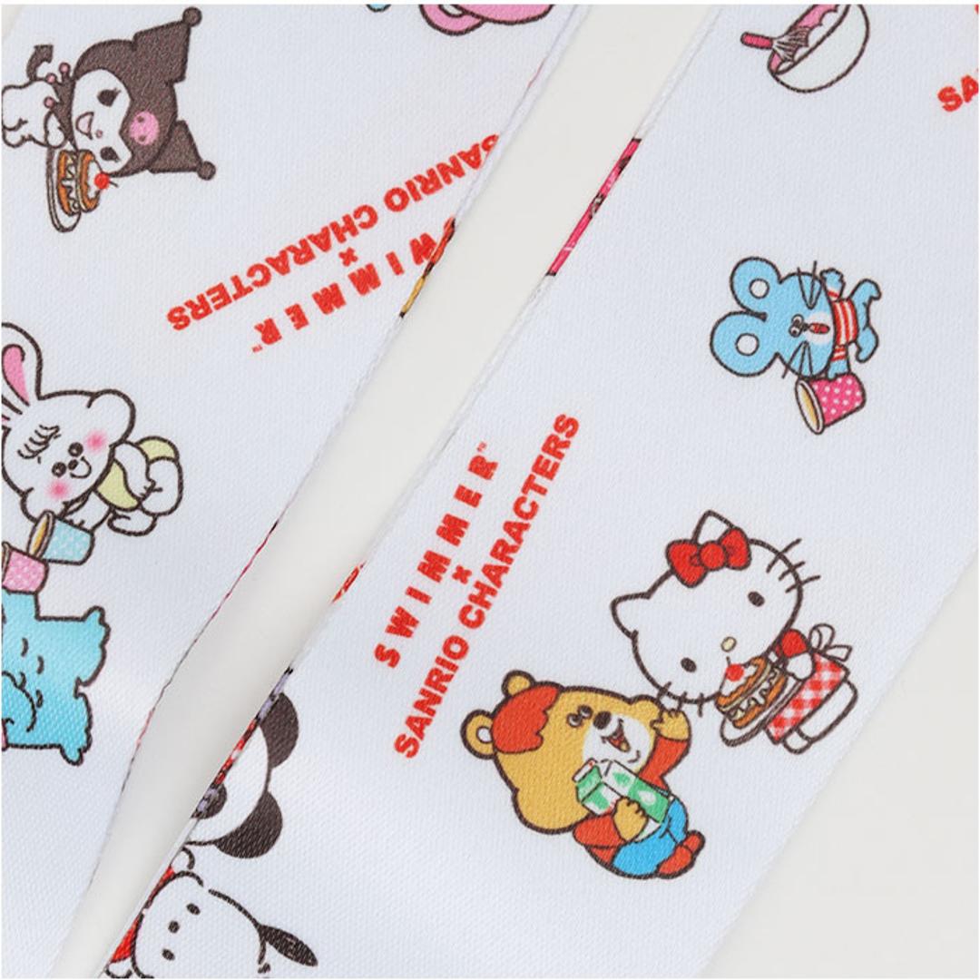スイマー サンリオ スーツケースベルト 通販 SWIMMER×SANRIO キャリーケースベルト キャリーバッグベルト トランクベルト 固定ベルト 旅行ケース 名札 キャラクター おしゃれ かわいい 可愛い ブランド ネームタグ付き トラベル 旅行用品 SWIMMERXSANRIO/ピンク ・