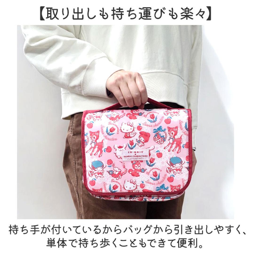 スイマー サンリオ トラベルポーチ 吊り下げ 通販 SWIMMER×SANRIO 吊り下げポーチ つりさげ ポーチ ハンギングポーチ コスメポーチ 小物入れ 旅行 トラベル 収納 キャラクター おしゃれ かわいい 可愛い パッキングオーガナイザー 旅行用品 SWIMMERXSANRIO/ピンク ・