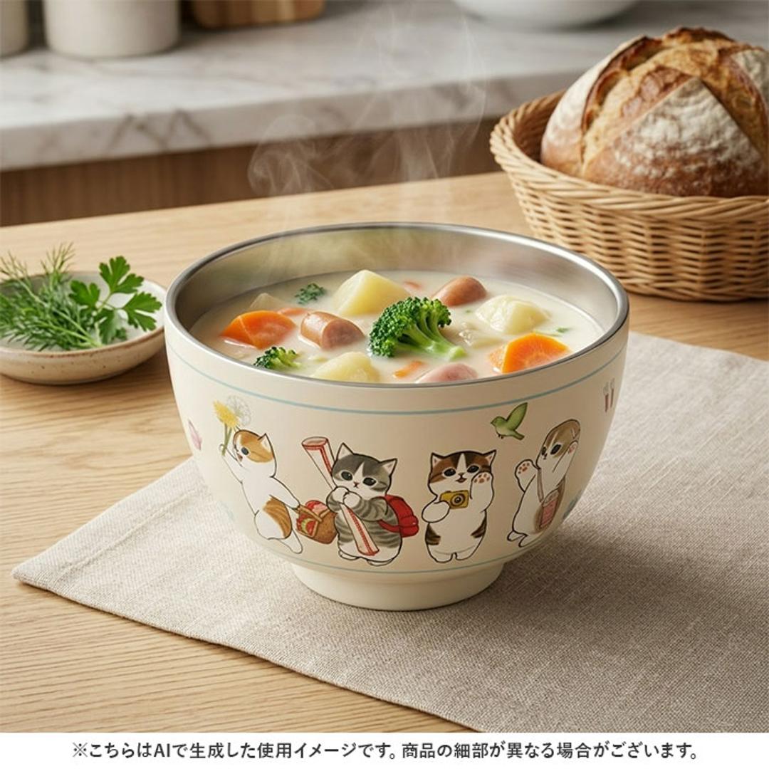 お椀 保温保冷 真空二重 通販 汁物 茶碗 断熱 保温 おしゃれ かわいい 450ml おわん ステンレス キャラクター グッズ 保冷 汁椀 スープボウル 子ども 大人 キッチン雑貨 食器 キッズ レジャー アウトドア ギフト 贈りもの 贈り物 出発進行 ・