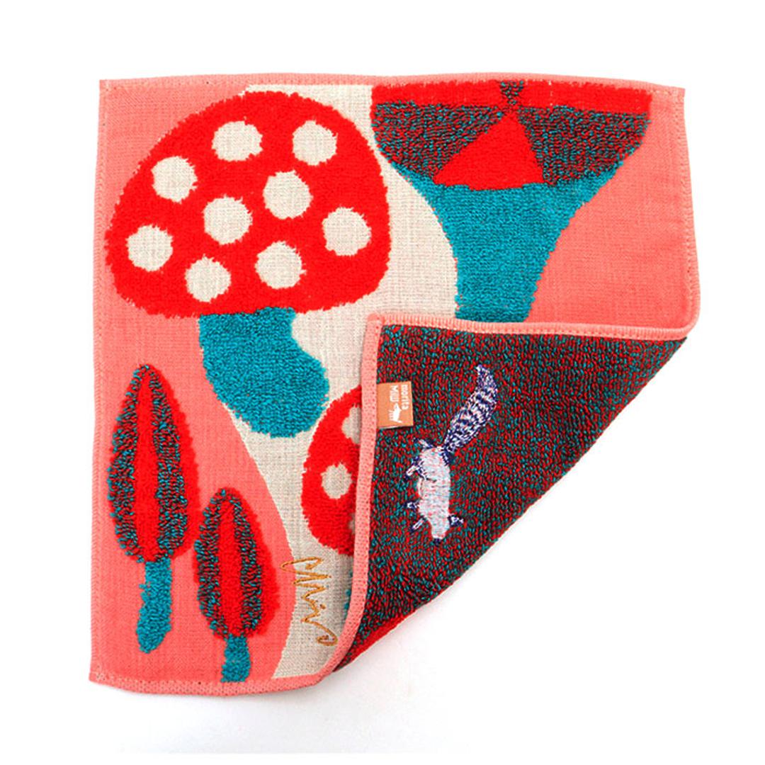 タオルハンカチ ブランド レディース 通販 ハンカチタオル パイル地 ハンカチ ガーゼハンカチ ミニタオル ハンカチ おしゃれ 可愛い 大人 かわいい 動物 いきもの どうぶつ モチーフ 森田MiW × 楠橋紋織コラボ morita Miw モリタミウ MiW style 森田ミウ カバと静かな雨 ・