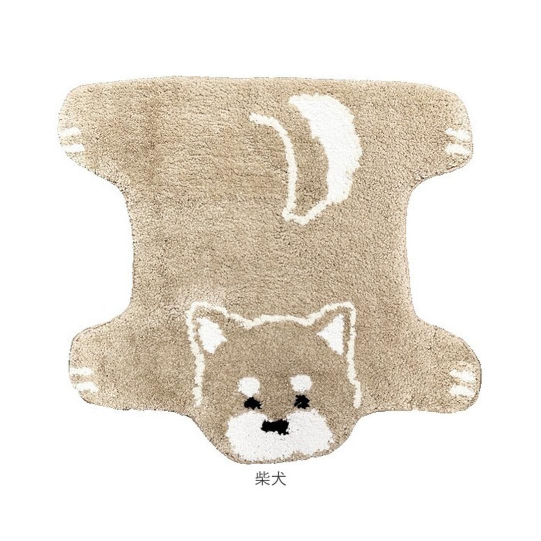 ミニマット かわいい 通販 犬のひらきマット マット ラグ 玄関マット キッチンマット 滑り止め フロアマット ドアマット ベッドサイドマット 滑り止め付 おしゃれ 可愛い グッズ 犬好き いぬ イヌ インテリア 雑貨 シュナウザー ・