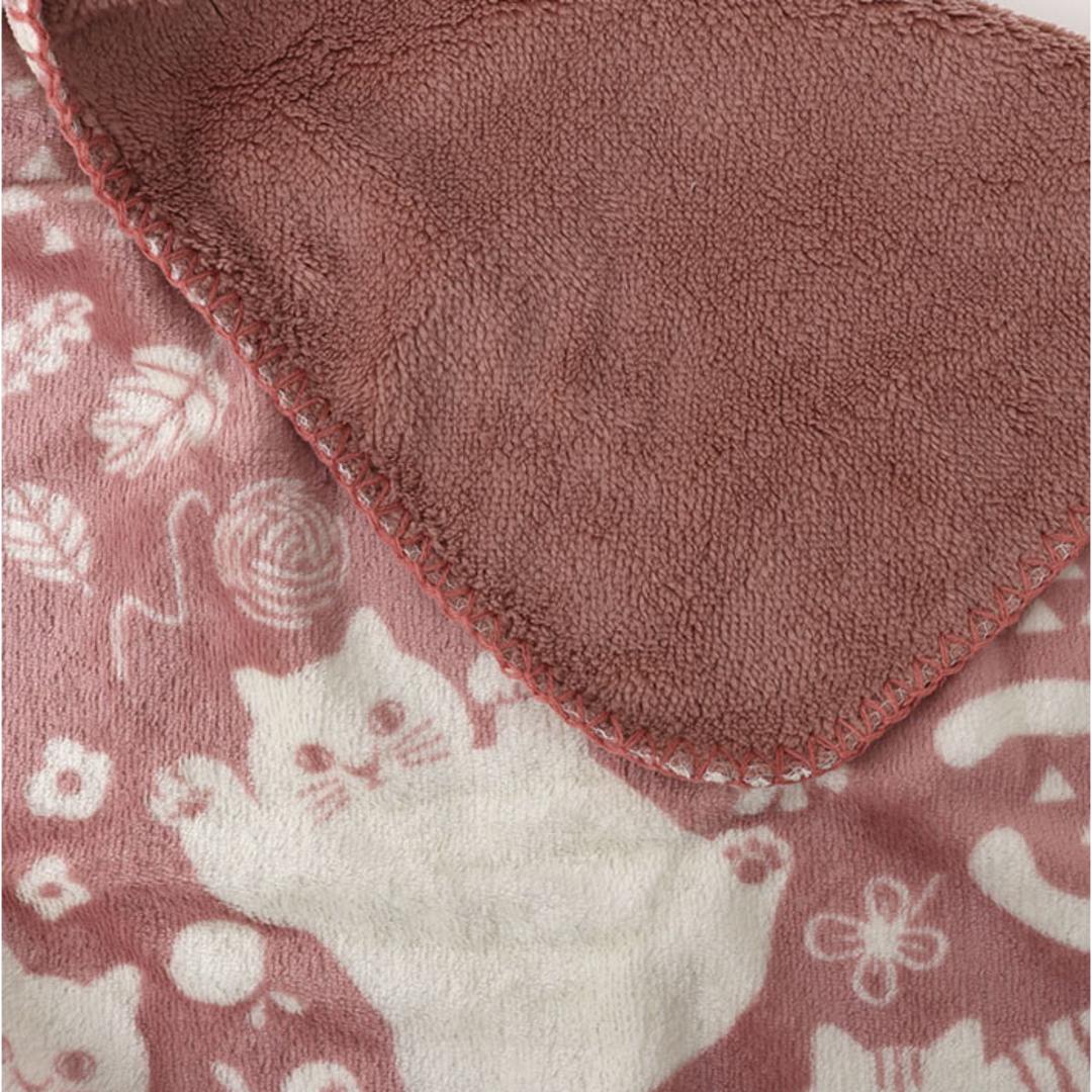 にゃふにゃふ ひざかけ 通販 ひざ掛け ブランケット 膝掛け 毛布 膝掛 ハーフケット ネコ 猫 ねこ アンミーナ 防寒 あったか おしゃれ かわいい 小さめ アニマル 動物 ふわふわ 節電 70×100cm 100×70cm ダイカイ 寝具 インテリア フェイス柄.ベージュ ・