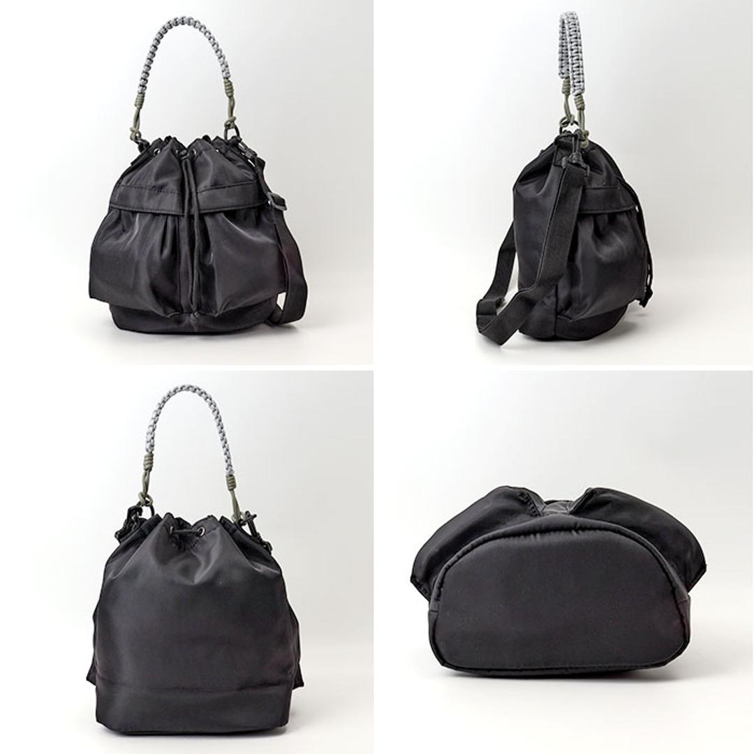 propellerheads 巾着 ショルダー 通販 ショルダーバッグ ショルダーバック 肩掛け ななめ掛け 斜めかけ 巾着バッグ 巾着バック 巾着ショルダー レディ-スバッグ プロペラヘッズ パラコード巾着バッグ パラコード お出かけ 散歩 アウトドア BK ・