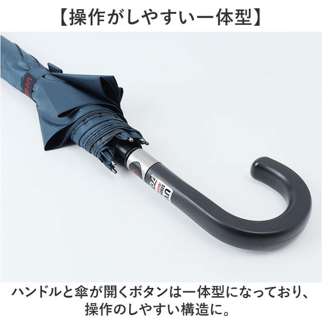 傘 大きい 丈夫 ジャンプ傘 通販 晴雨兼用傘 耐風傘 長傘 ジャンプ 雨傘 日傘 紳士傘 70cm 70センチ メンズ 大きいサイズ 大きめ UVカット 遮熱 遮光 UPF50+ Aジャンプ 男性用 男性 紳士 シンプル 通勤 通学 中谷 415-040 ブラック ・