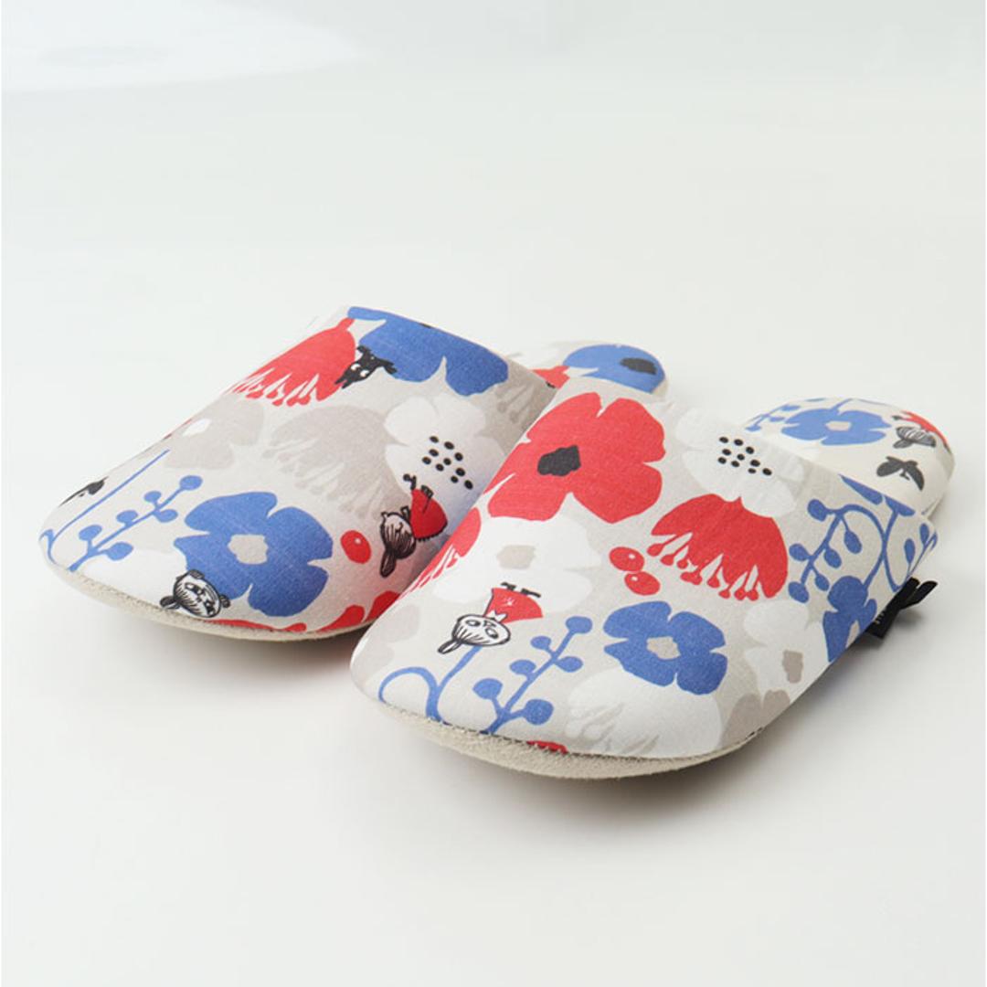 スリッパ レディース 通販 ルームシューズ キャラクター ルームスリッパ 室内履き 室内ばき 部屋ばき 室内 シューズ 洗える 北欧 綿100% コットン 来客用 ギフト 贈り物 キャラクターグッズ 生活雑貨 かわいい おしゃれ ムーミン/クッキア ・