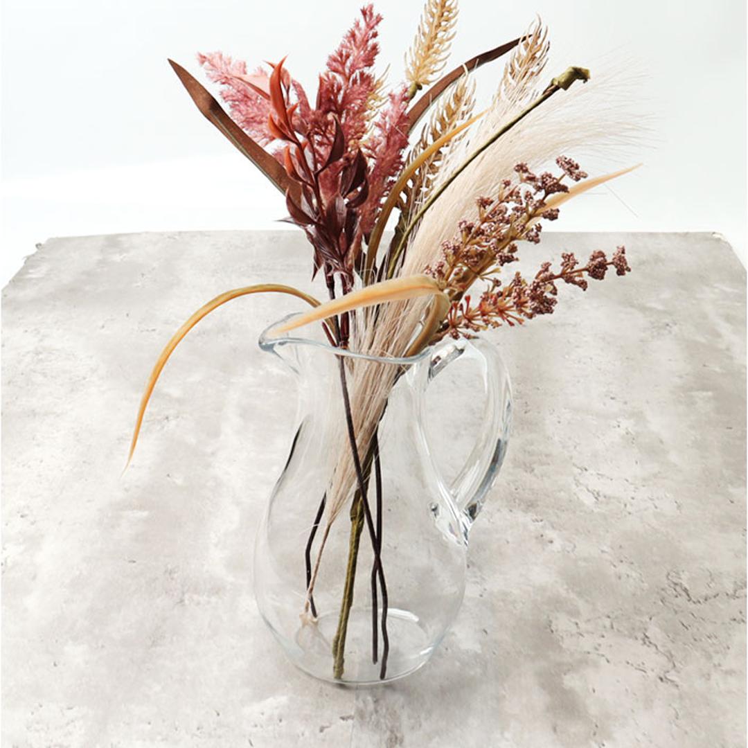 花瓶 ピッチャー おしゃれ 通販 フラワーベース 花びん 花器 PVベース ポリカーボネート かびん 透明 クリア 水差し プラスチック 割れにくい ホワイエ 2300222 シンプル かわいい 軽量 小さい Sサイズ インテリア 玄関 リビング ディスプレイ クリア ・